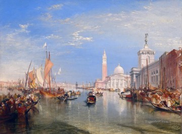 Venecia La Dogana y San Giorgio Maggiore Turner Pinturas al óleo